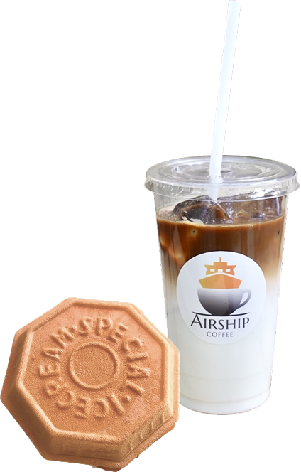 お菓子とコーヒー画像