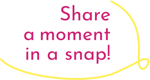 share a moment in a snapのロゴ